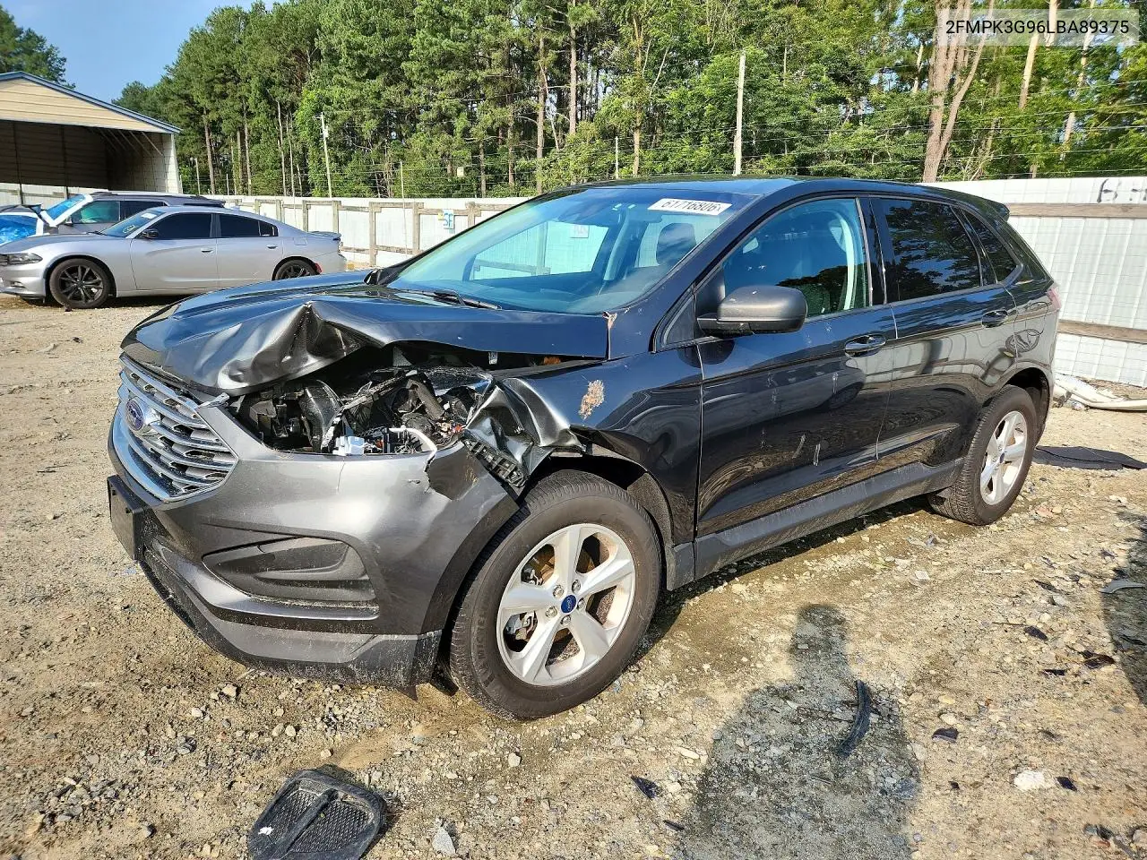 2020 Ford Edge Se VIN: 2FMPK3G96LBA89375 Lot: 61716806