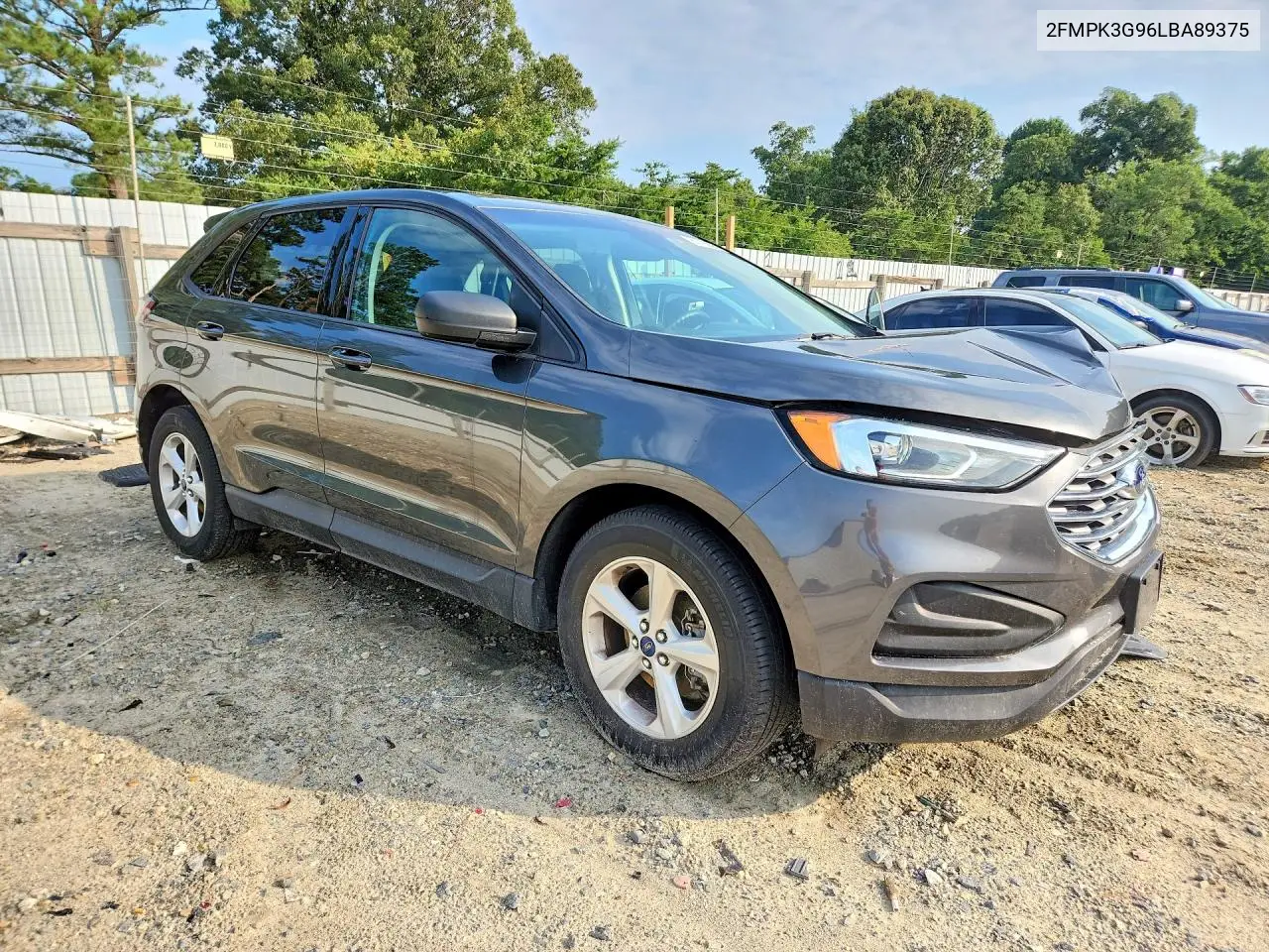 2020 Ford Edge Se VIN: 2FMPK3G96LBA89375 Lot: 61716806