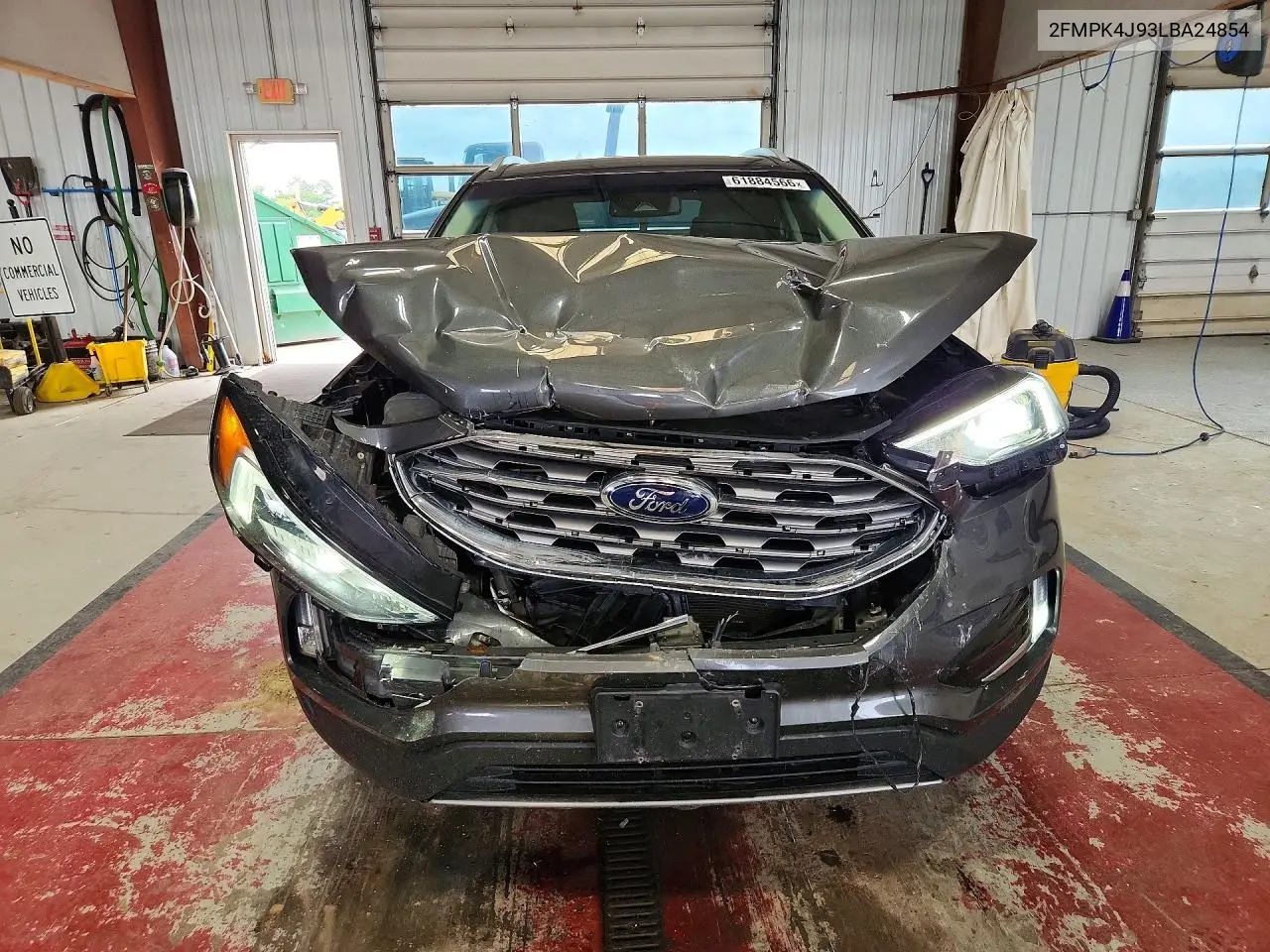 2020 Ford Edge Sel VIN: 2FMPK4J93LBA24854 Lot: 61884566