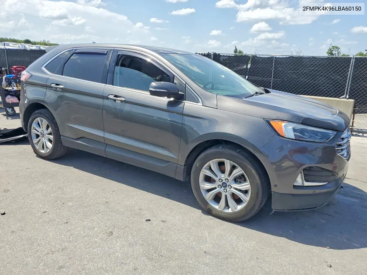 2020 Ford Edge Titanium VIN: 2FMPK4K96LBA60150 Lot: 62024396