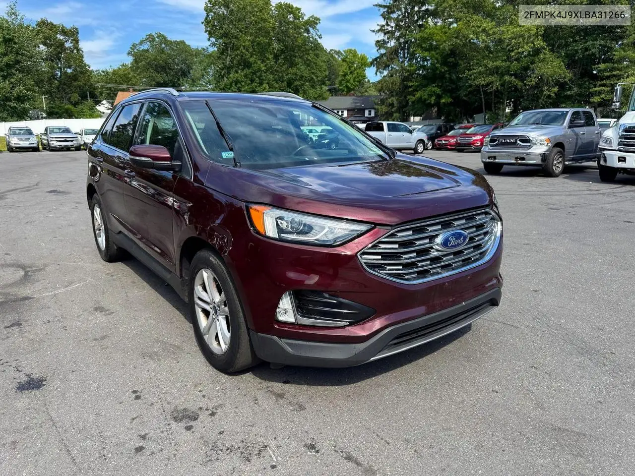 2020 Ford Edge Sel VIN: 2FMPK4J9XLBA31266 Lot: 62195666