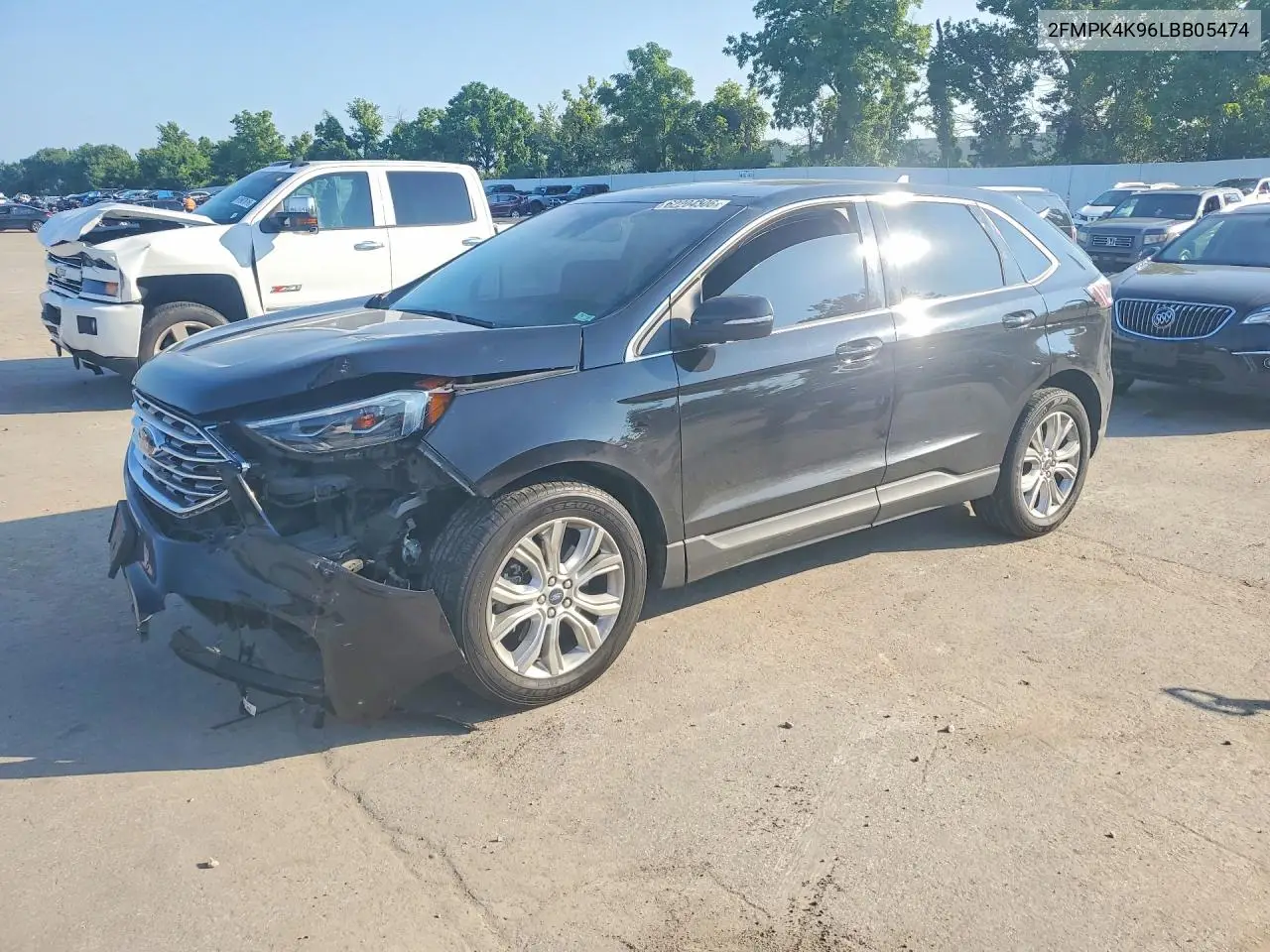 2020 Ford Edge Titanium VIN: 2FMPK4K96LBB05474 Lot: 62204306