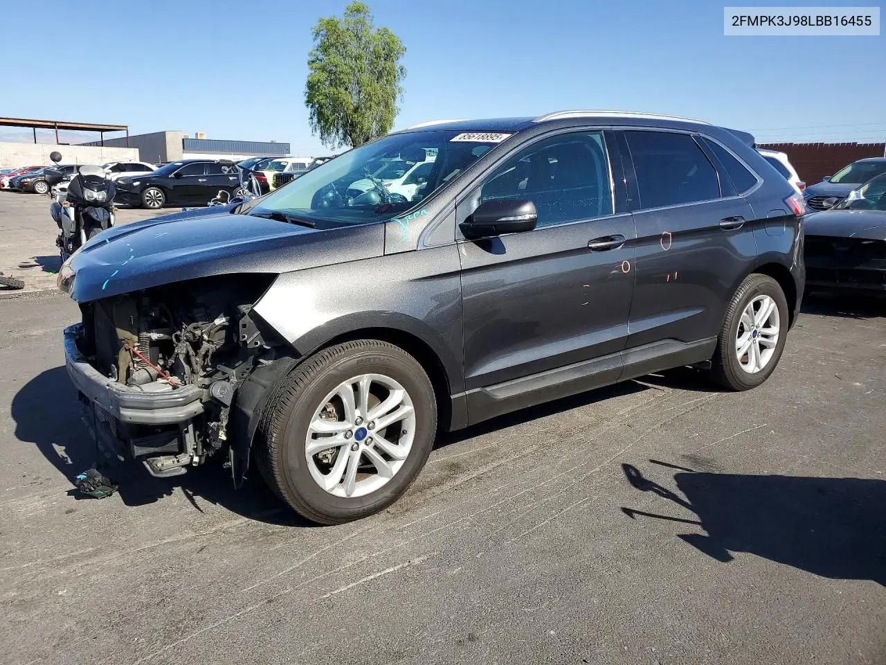 2020 Ford Edge Sel VIN: 2FMPK3J98LBB16455 Lot: 85618895