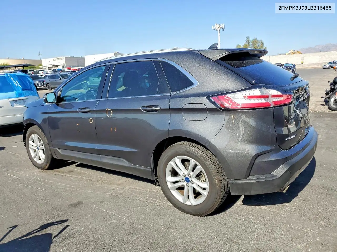 2020 Ford Edge Sel VIN: 2FMPK3J98LBB16455 Lot: 85618895