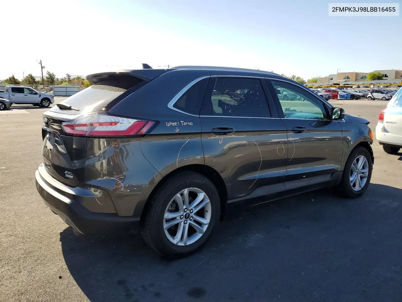 2020 Ford Edge Sel VIN: 2FMPK3J98LBB16455 Lot: 85618895