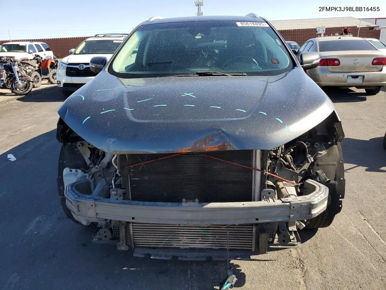 2020 Ford Edge Sel VIN: 2FMPK3J98LBB16455 Lot: 85618895