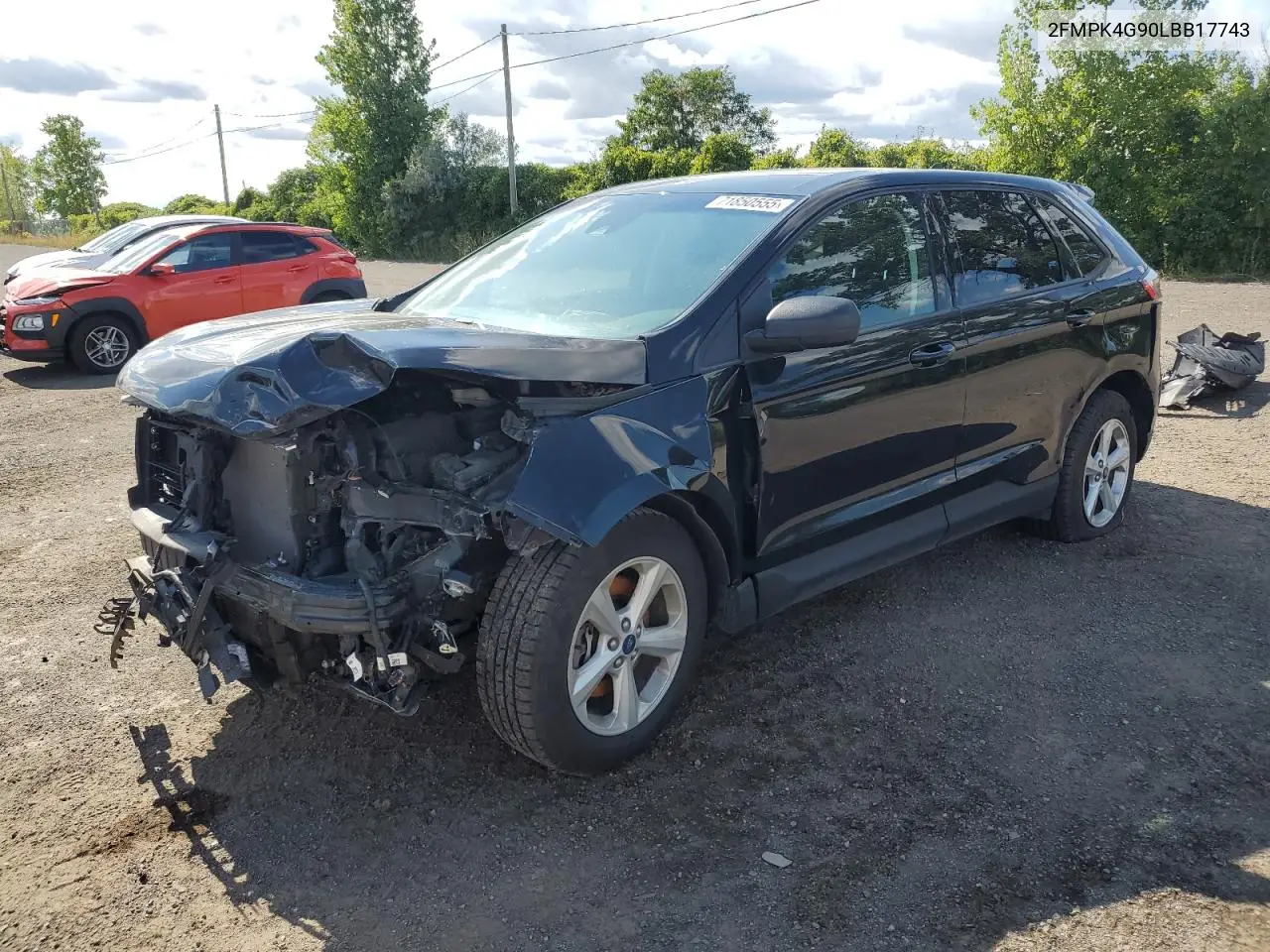 2FMPK4G90LBB17743 2020 Ford Edge Se