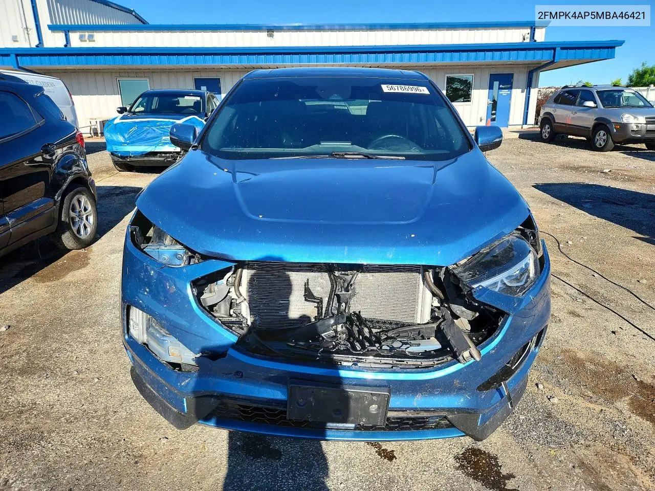 2021 Ford Edge St VIN: 2FMPK4AP5MBA46421 Lot: 56786996