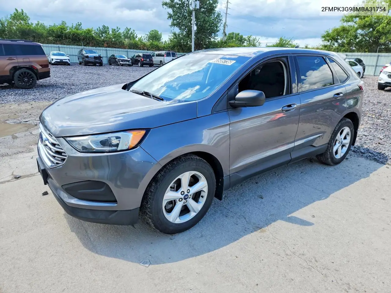 2021 Ford Edge Se VIN: 2FMPK3G98MBA31754 Lot: 60585736