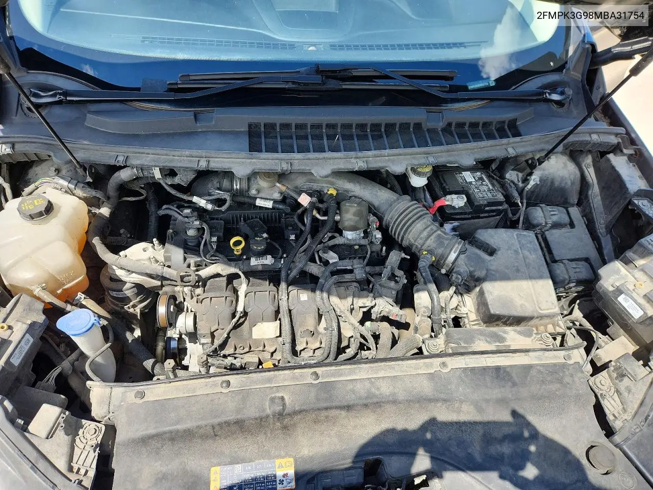 2021 Ford Edge Se VIN: 2FMPK3G98MBA31754 Lot: 60585736