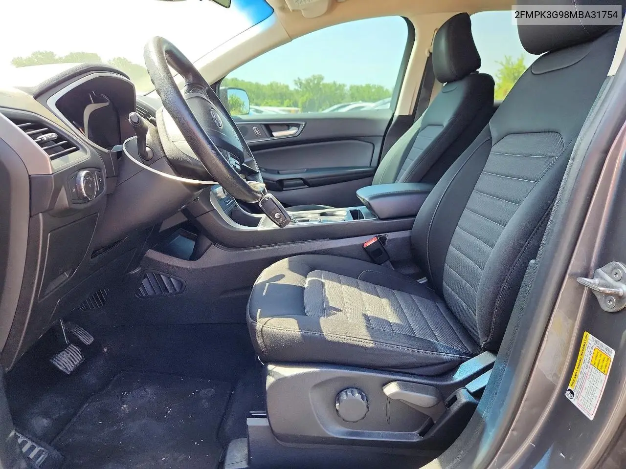 2021 Ford Edge Se VIN: 2FMPK3G98MBA31754 Lot: 60585736