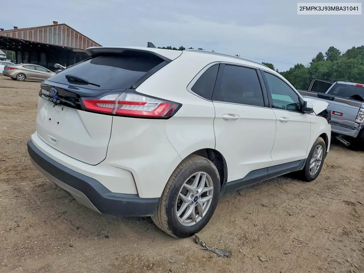 2021 Ford Edge Sel VIN: 2FMPK3J93MBA31041 Lot: 61366996