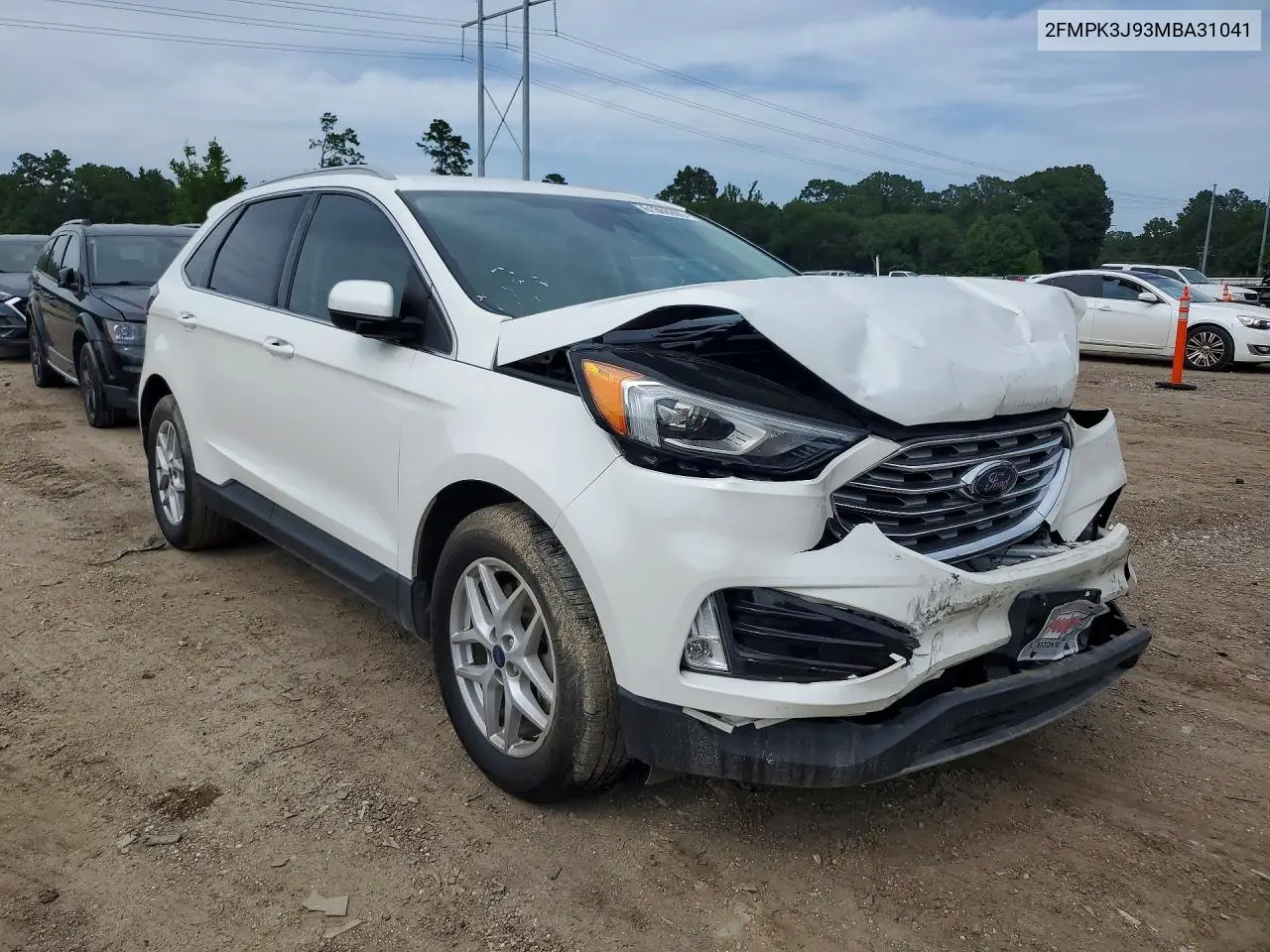2021 Ford Edge Sel VIN: 2FMPK3J93MBA31041 Lot: 61366996