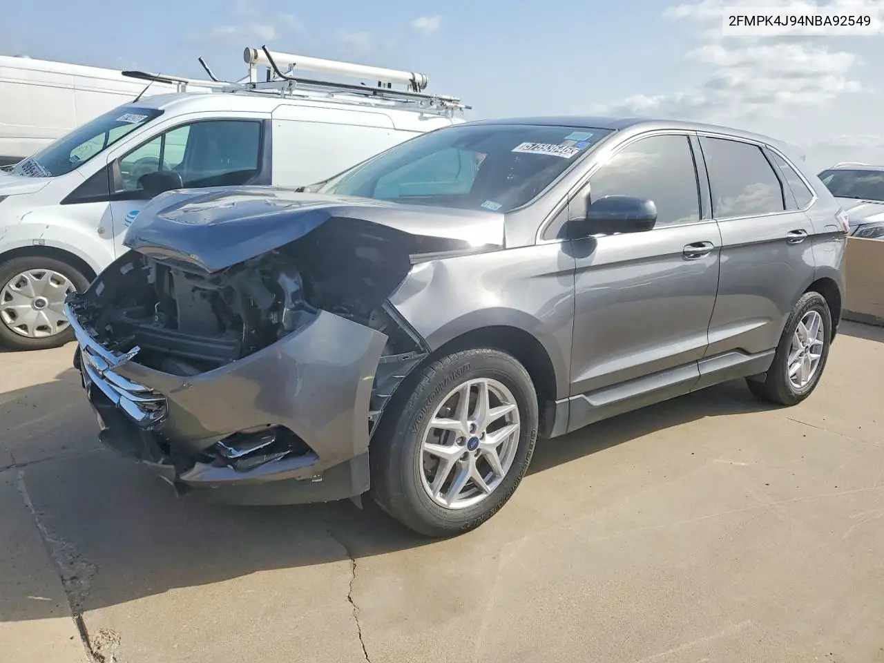 2022 Ford Edge Sel VIN: 2FMPK4J94NBA92549 Lot: 57593646