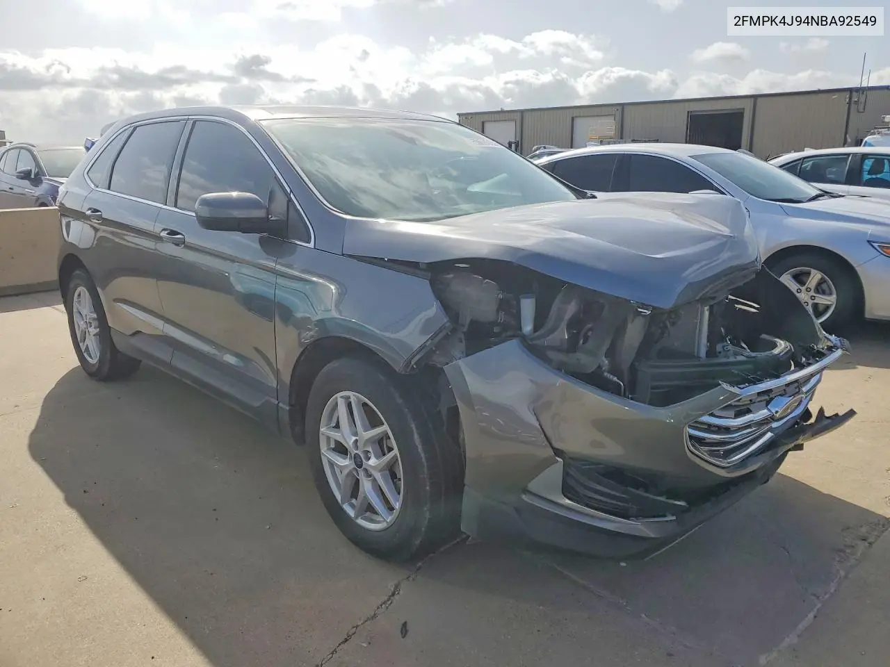 2022 Ford Edge Sel VIN: 2FMPK4J94NBA92549 Lot: 57593646