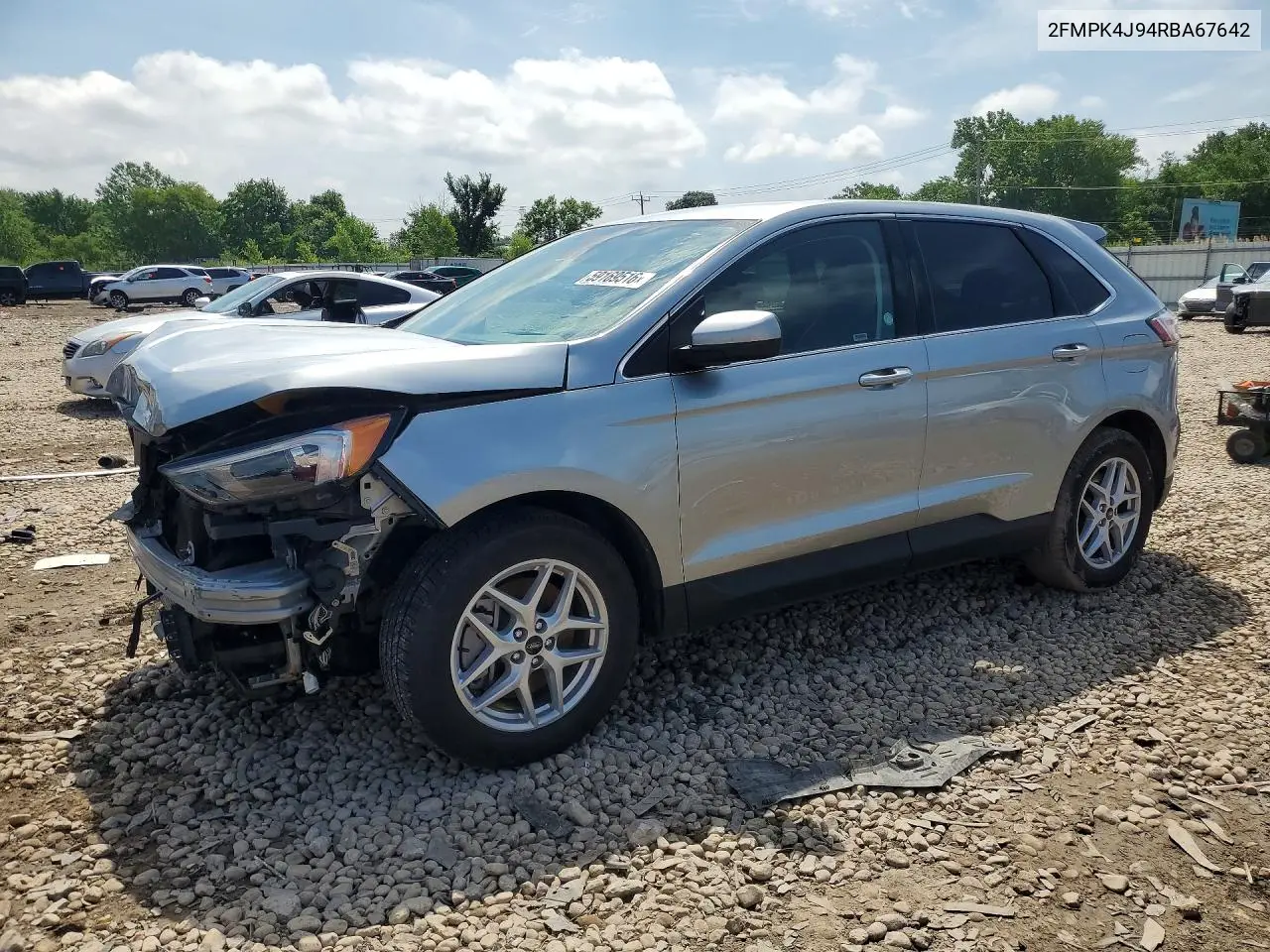 2024 Ford Edge Sel VIN: 2FMPK4J94RBA67642 Lot: 59169516