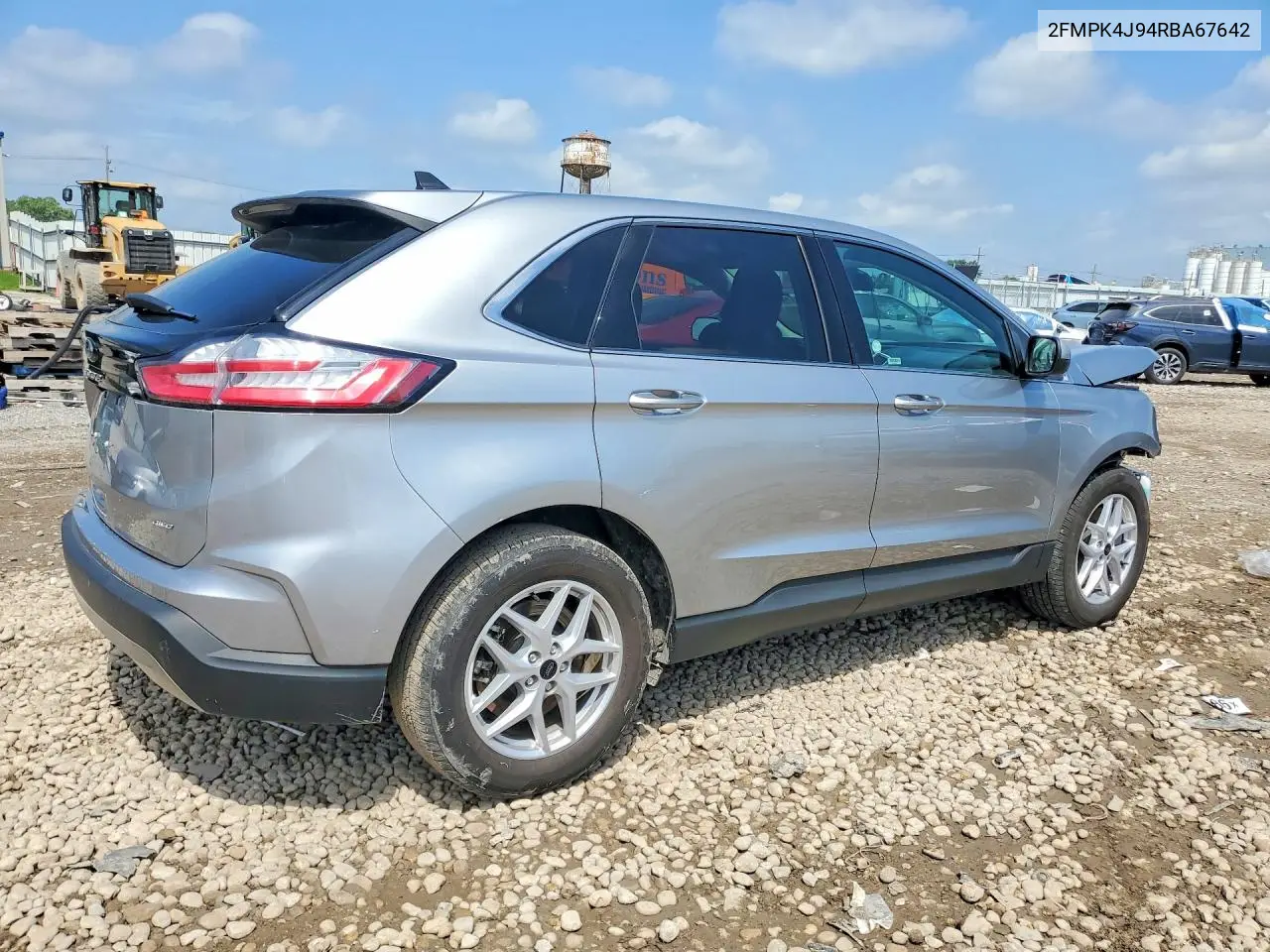 2024 Ford Edge Sel VIN: 2FMPK4J94RBA67642 Lot: 59169516