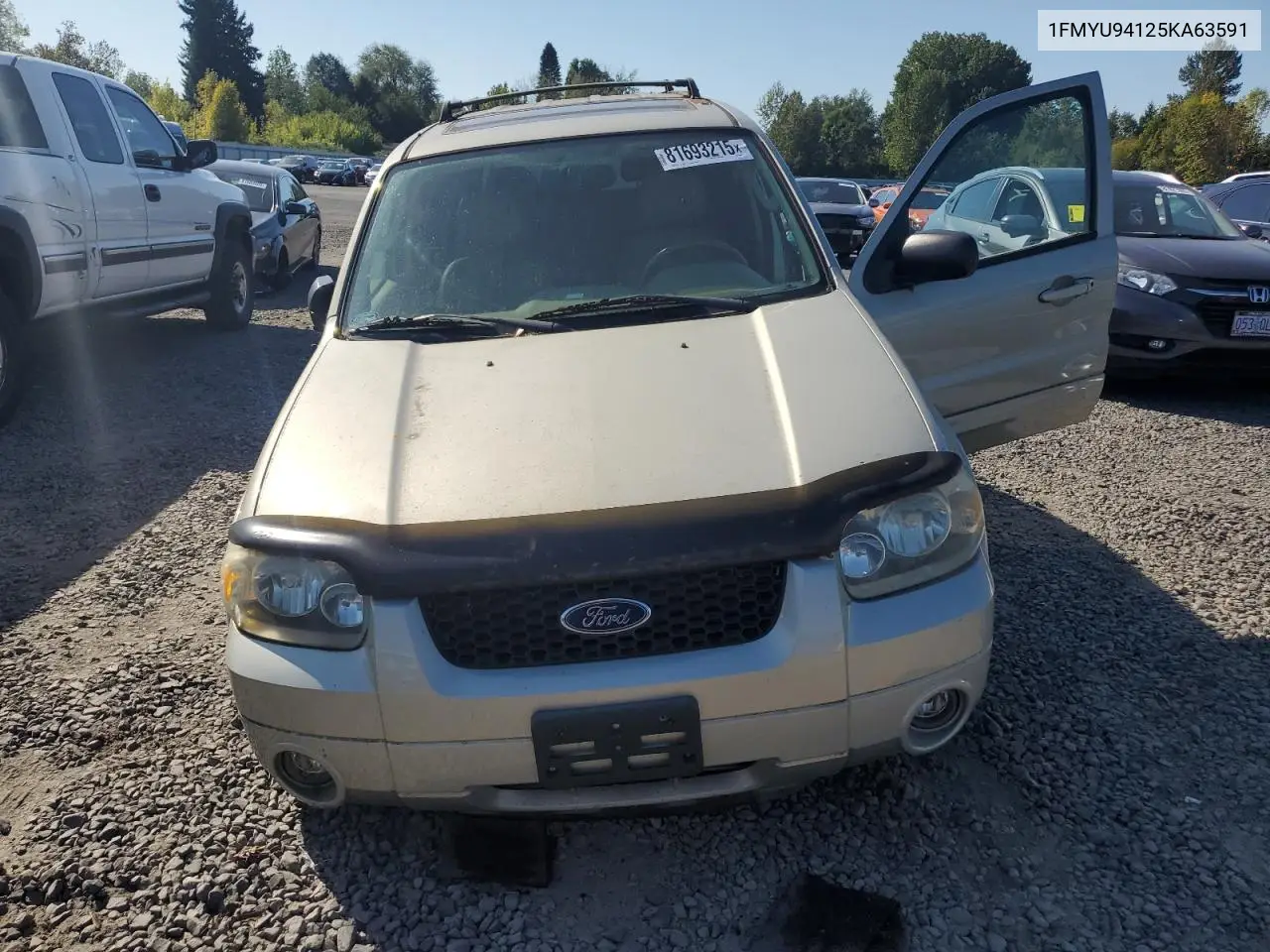 1FMYU94125KA63591 2005 Ford Escape Limited