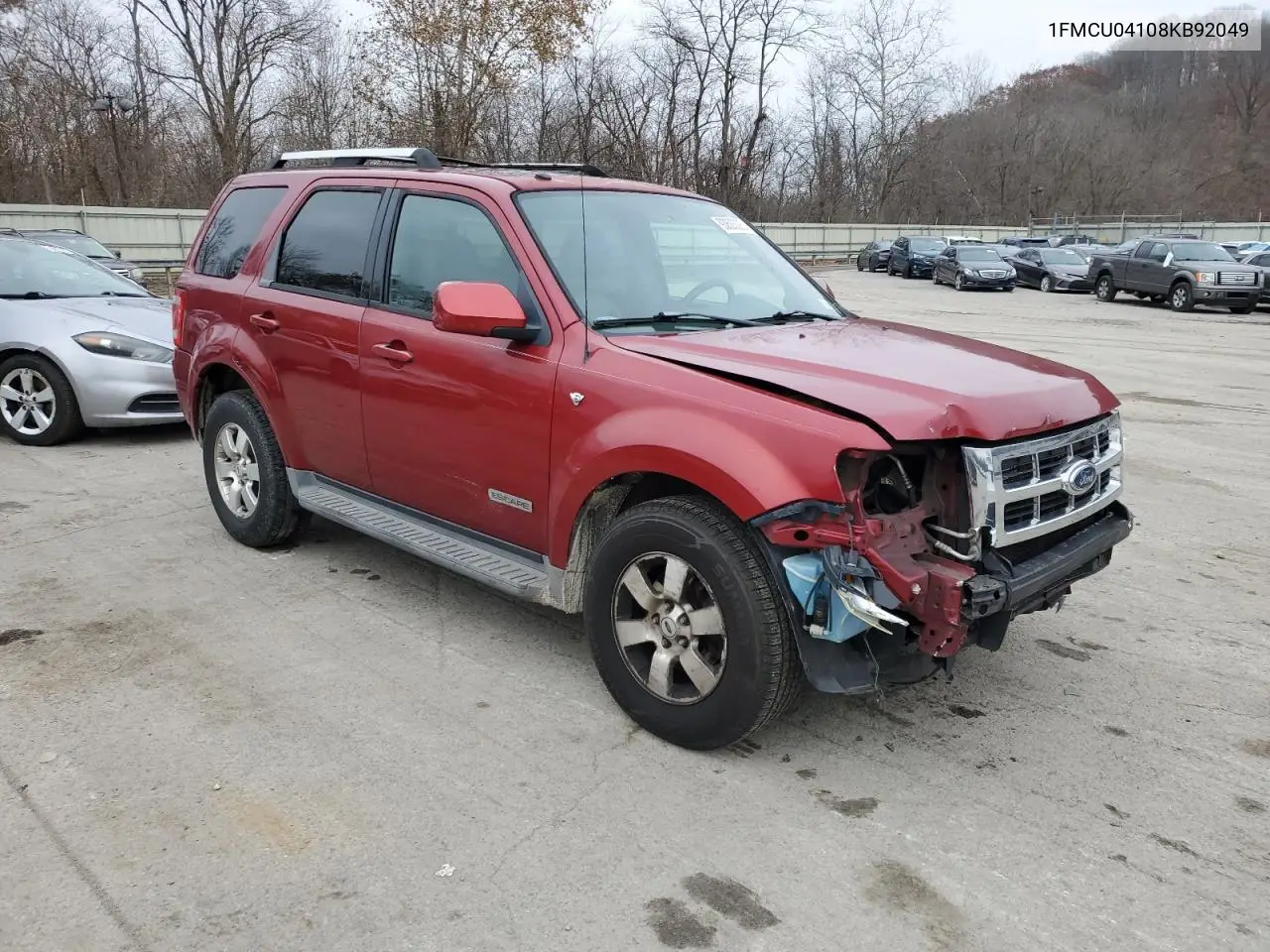 1FMCU04108KB92049 2008 Ford Escape Limited