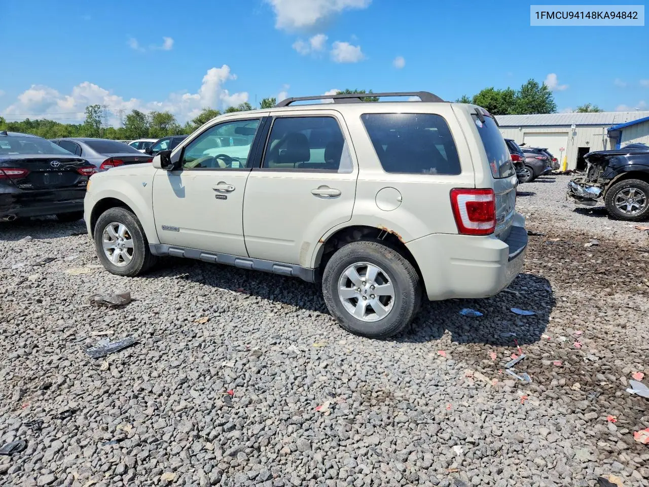 2008 Ford Escape VIN: 1FMCU94148KA94842 Lot: 60326436