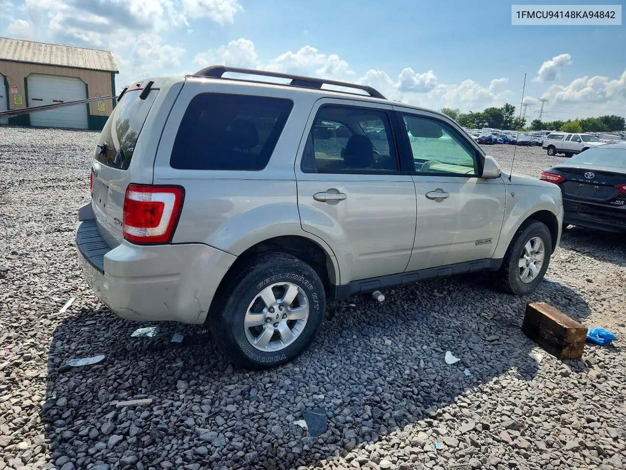 2008 Ford Escape VIN: 1FMCU94148KA94842 Lot: 60326436