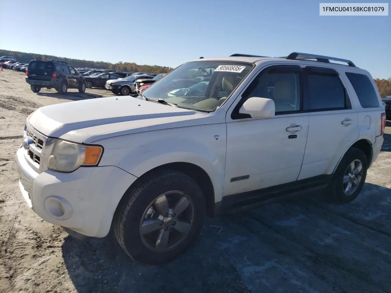 1FMCU04158KC81079 2008 Ford Escape Limited