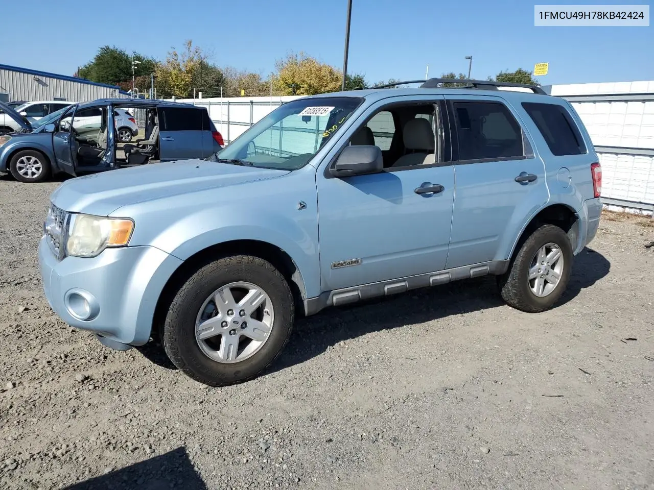 1FMCU49H78KB42424 2008 Ford Escape Hev