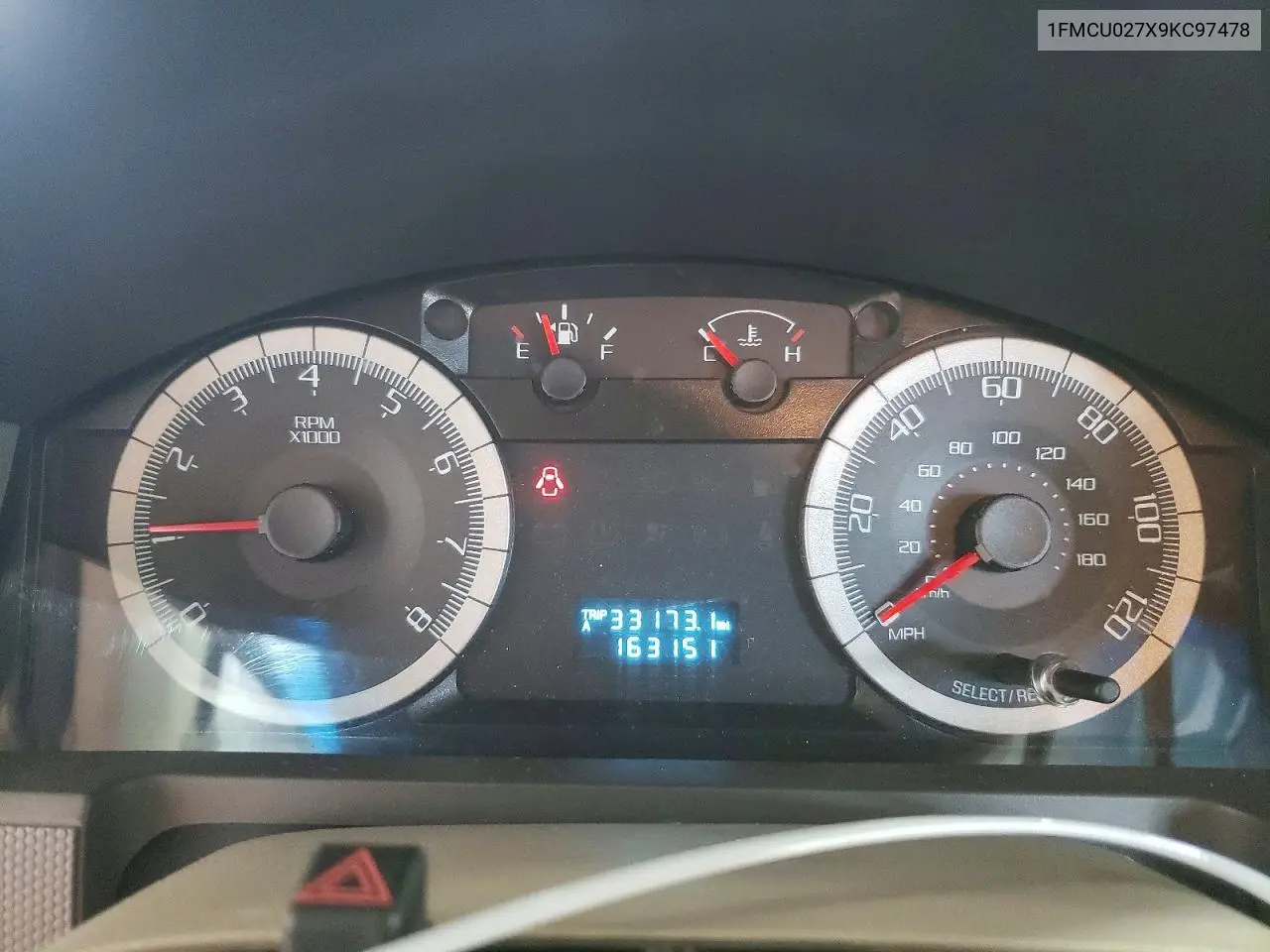 1FMCU027X9KC97478 2009 Ford Escape Xls