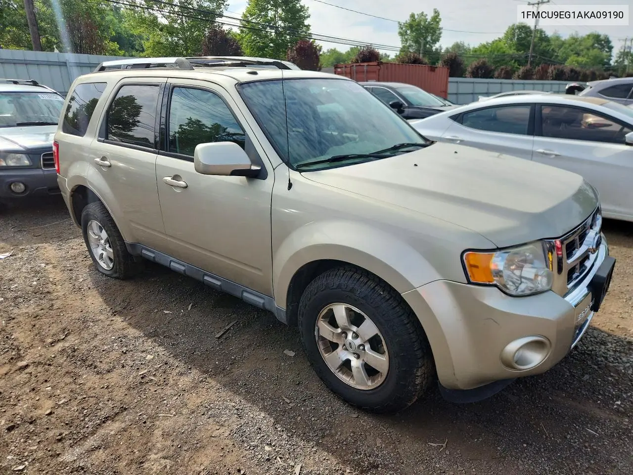 2010 Ford Escape Limited VIN: 1FMCU9EG1AKA09190 Lot: 61504036