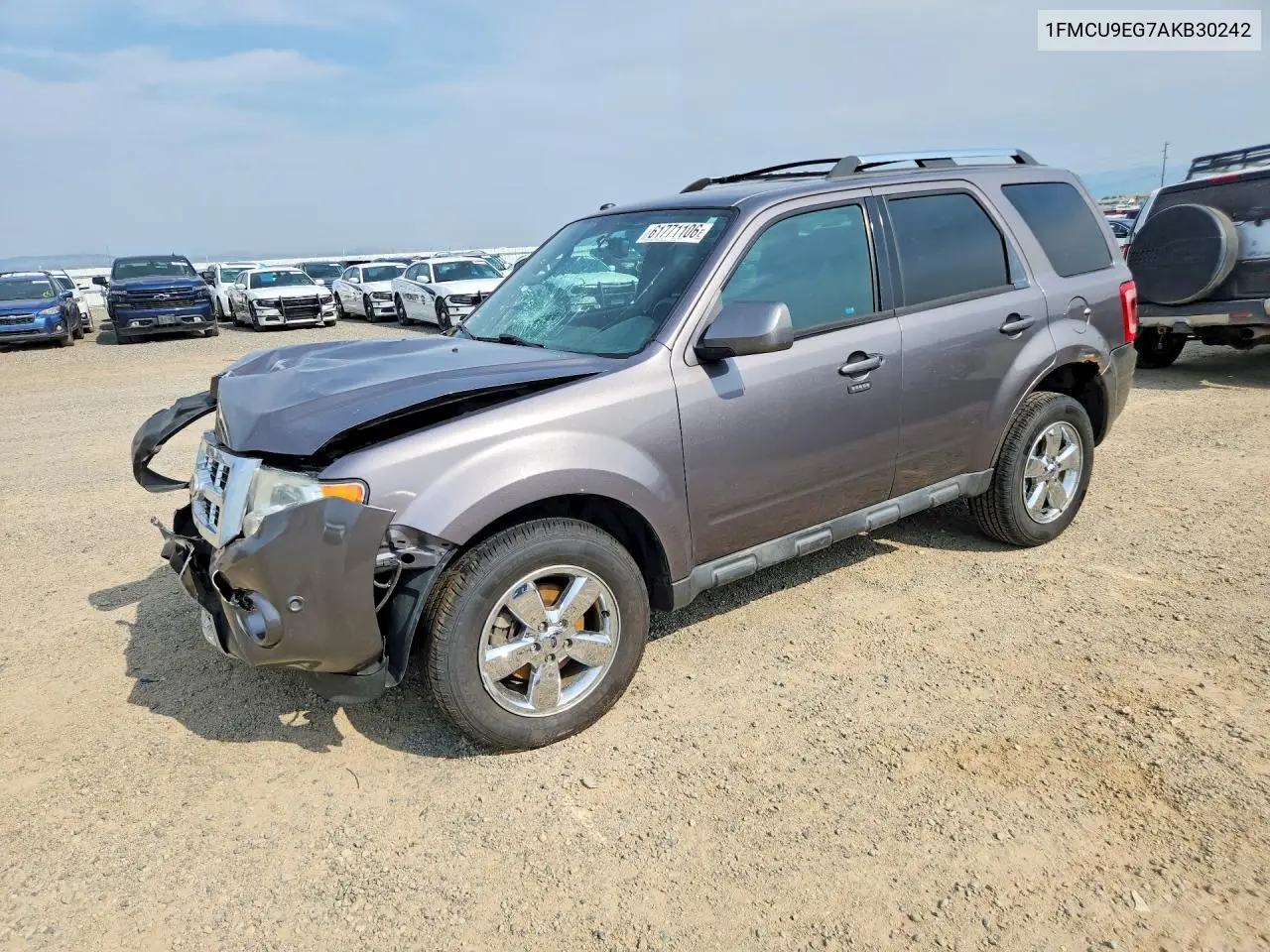 2010 Ford Escape Limited VIN: 1FMCU9EG7AKB30242 Lot: 61771106