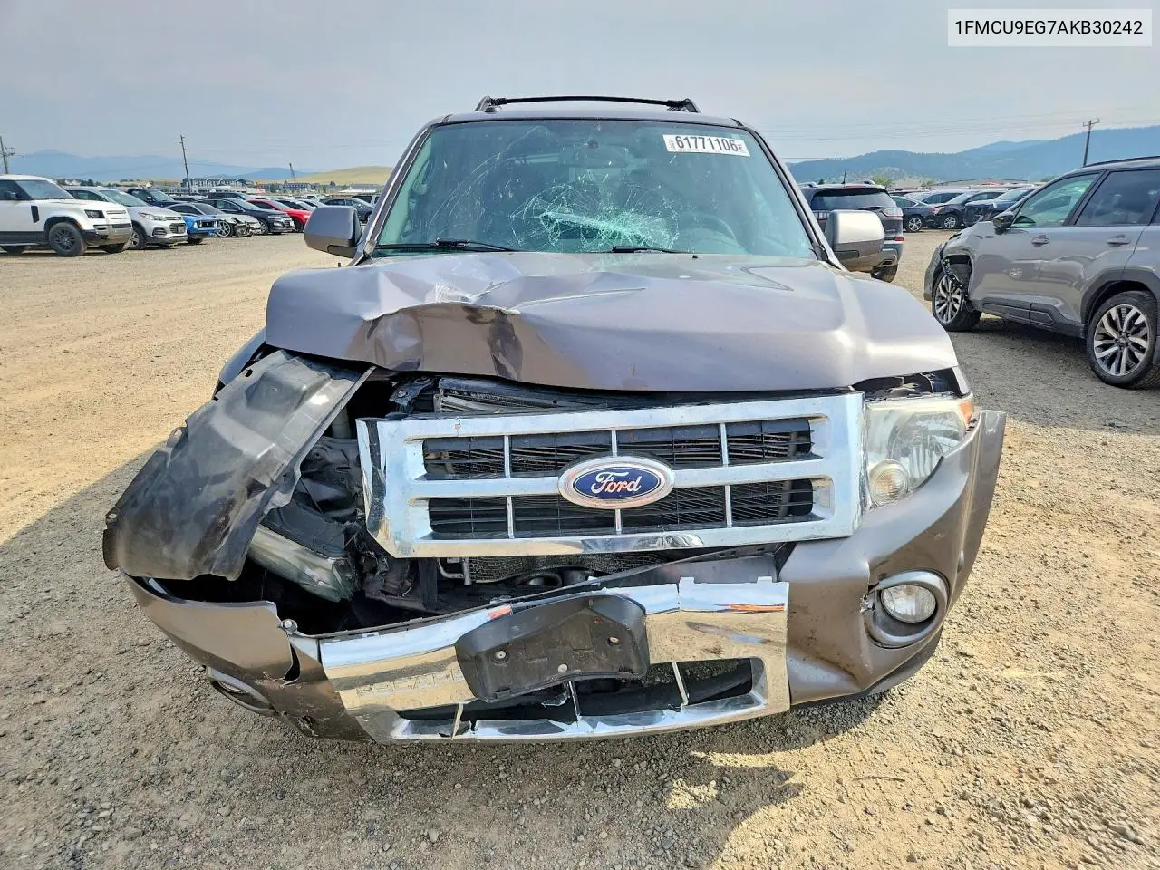2010 Ford Escape Limited VIN: 1FMCU9EG7AKB30242 Lot: 61771106