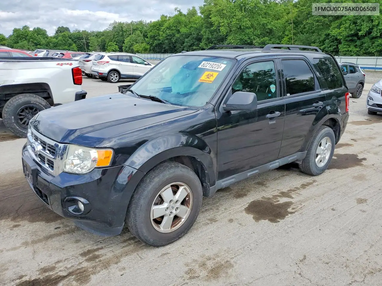 2010 Ford Escape Xlt VIN: 1FMCU0D75AKD06508 Lot: 62219226