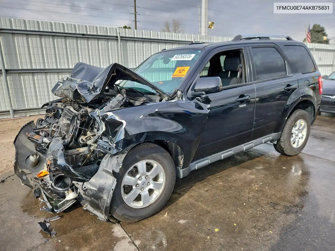 1FMCU0E74AKB75831 2010 Ford Escape Limited