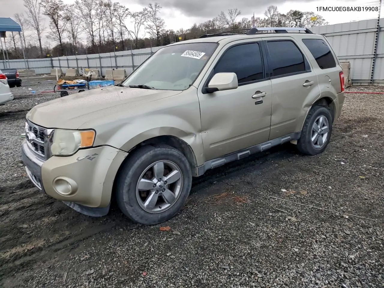 1FMCU0EG8AKB19908 2010 Ford Escape Limited