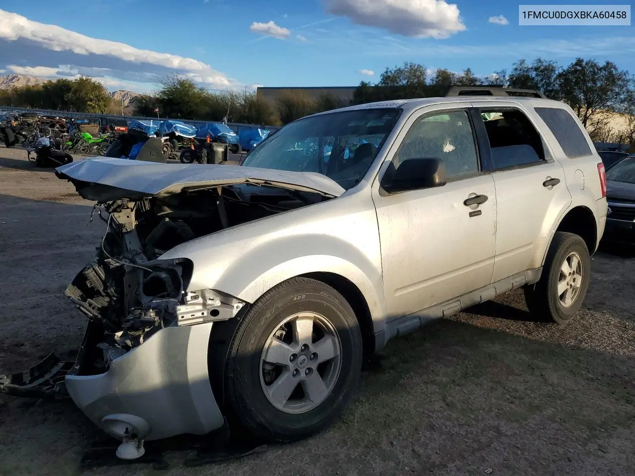 1FMCU0DGXBKA60458 2011 Ford Escape Xlt