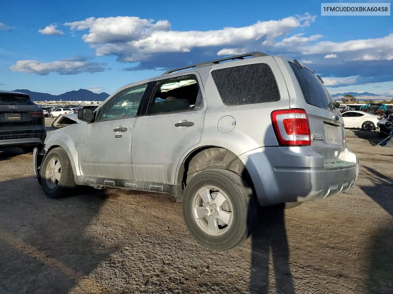 1FMCU0DGXBKA60458 2011 Ford Escape Xlt
