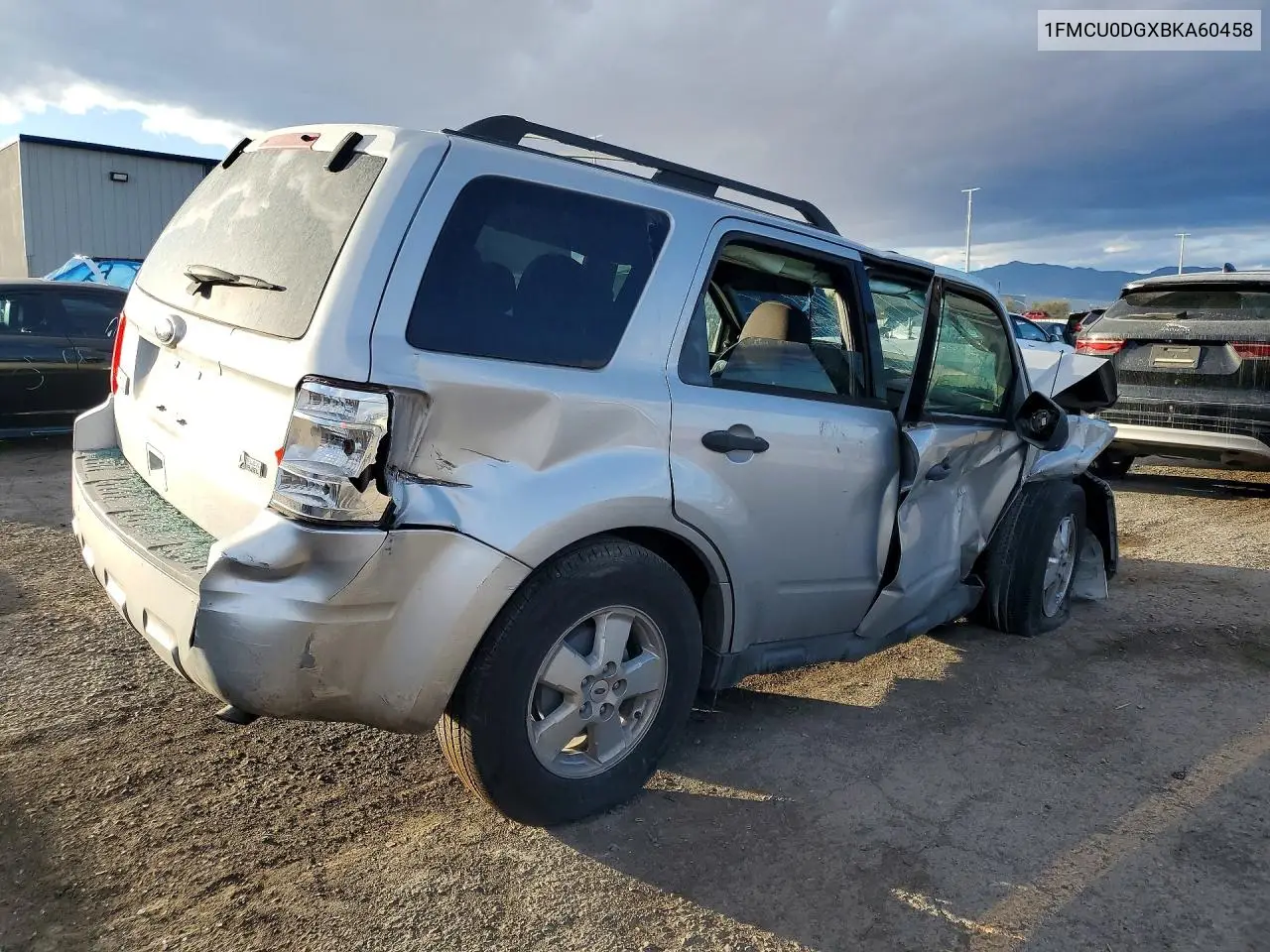 1FMCU0DGXBKA60458 2011 Ford Escape Xlt