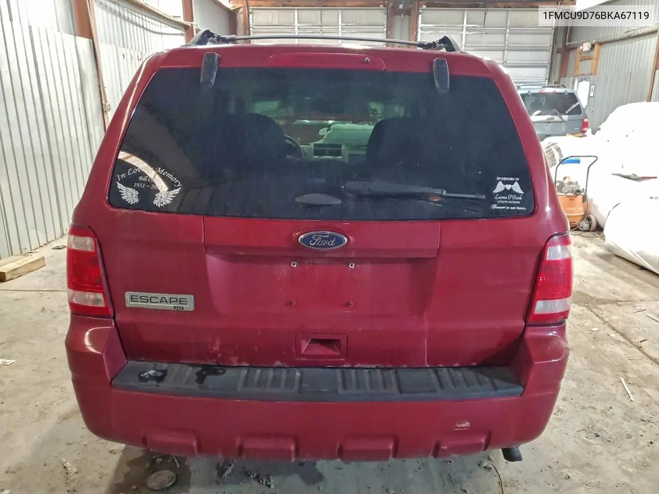 1FMCU9D76BKA67119 2011 Ford Escape Xlt