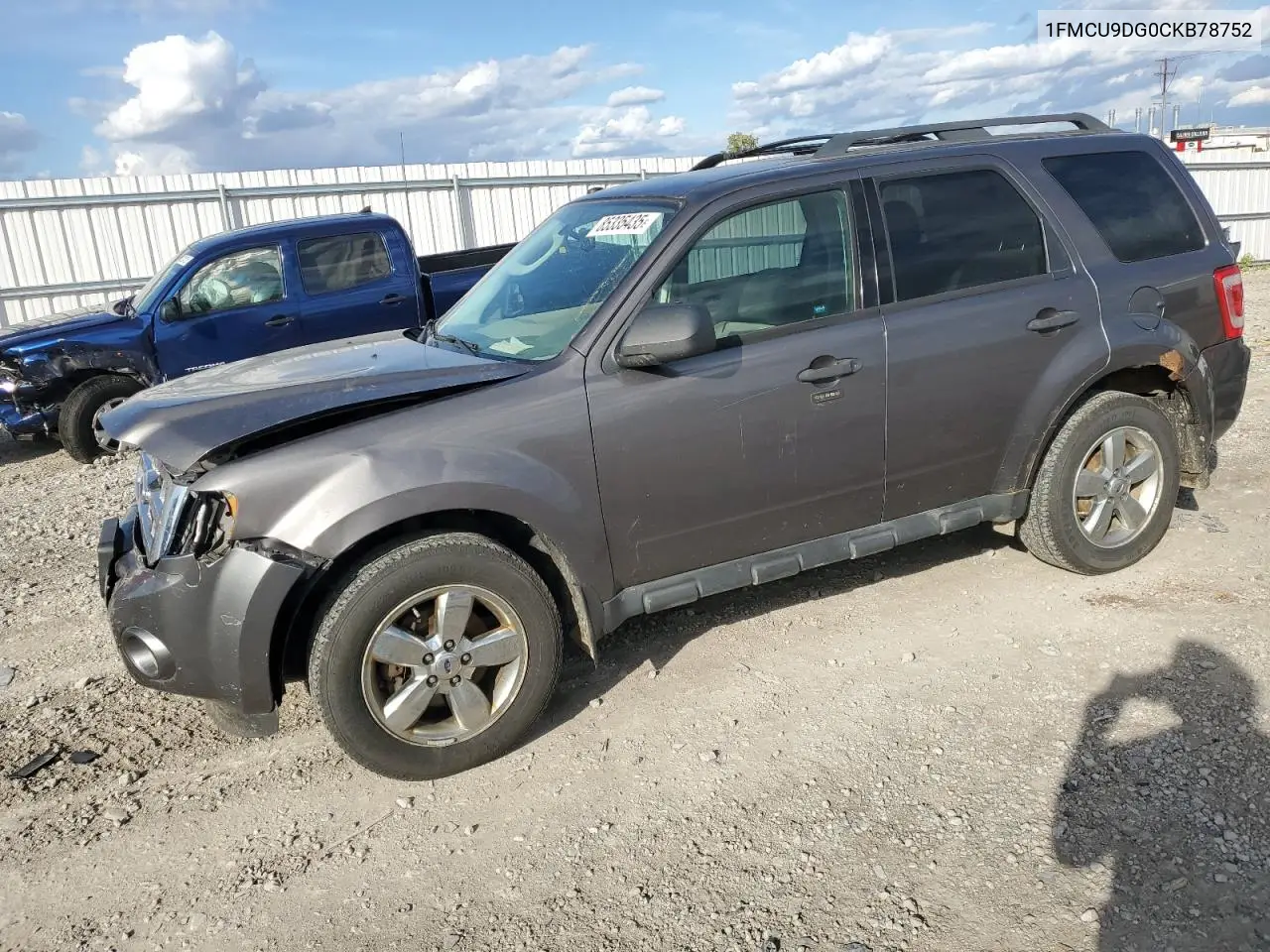 1FMCU9DG0CKB78752 2012 Ford Escape Xlt