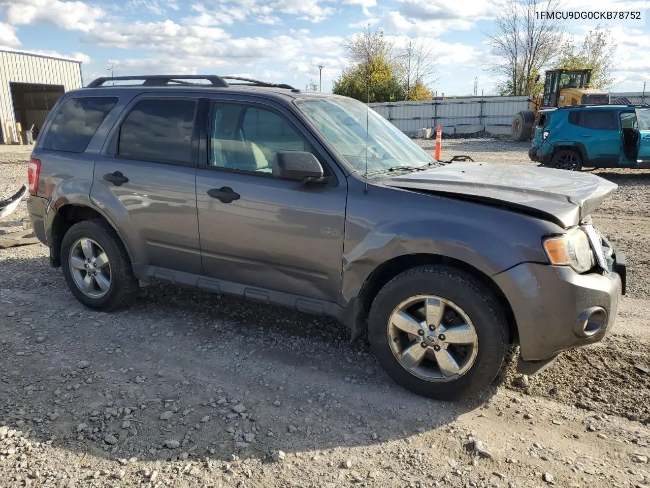 1FMCU9DG0CKB78752 2012 Ford Escape Xlt