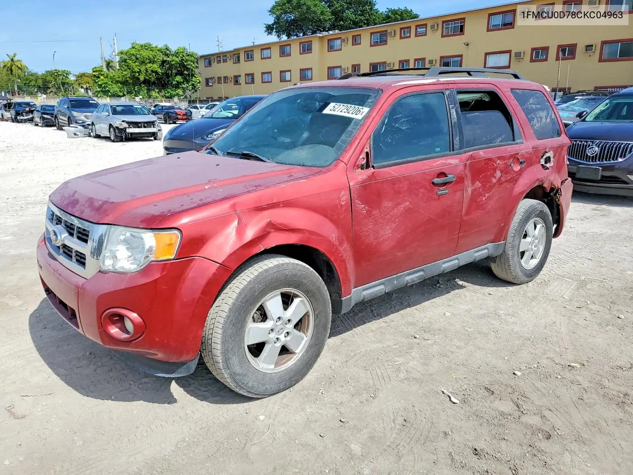 1FMCU0D78CKC04963 2012 Ford Escape Xlt