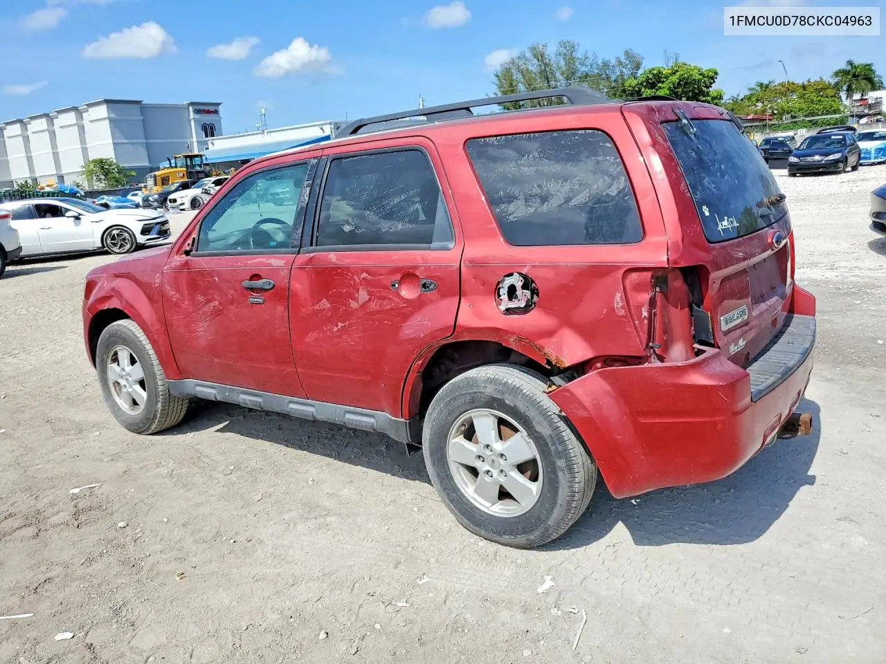 1FMCU0D78CKC04963 2012 Ford Escape Xlt