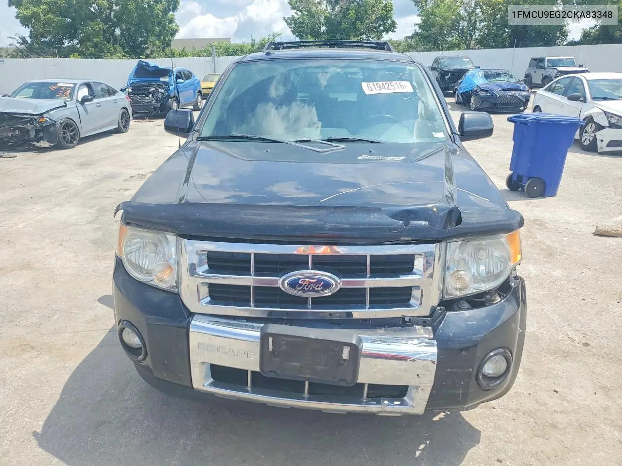 2012 Ford Escape Limited VIN: 1FMCU9EG2CKA83348 Lot: 61942516