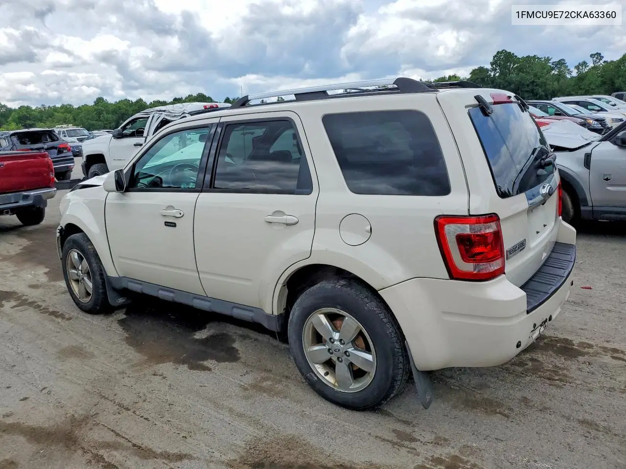 2012 Ford Escape Limited VIN: 1FMCU9E72CKA63360 Lot: 61980616
