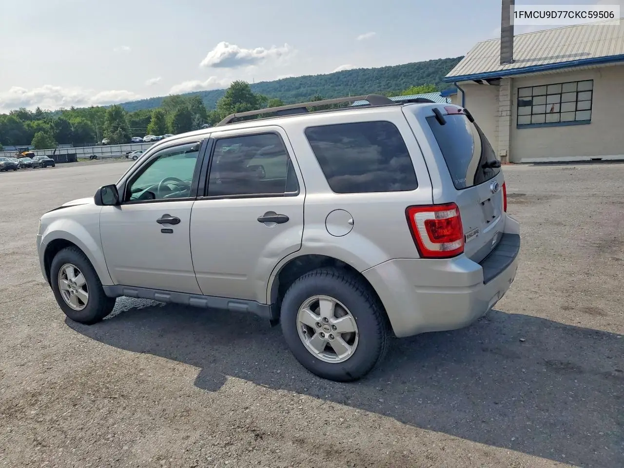 2012 Ford Escape Xlt VIN: 1FMCU9D77CKC59506 Lot: 62475356