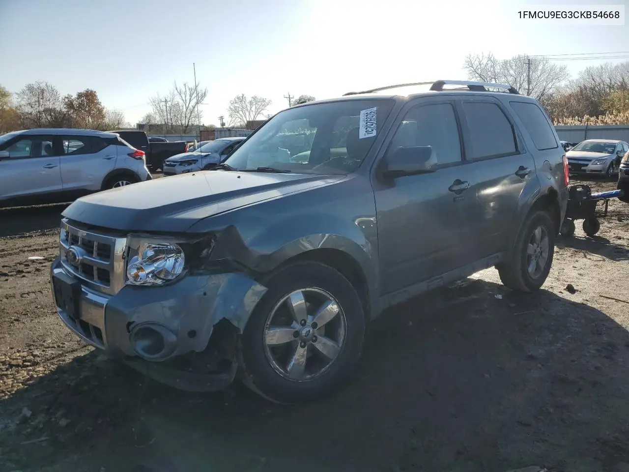 1FMCU9EG3CKB54668 2012 Ford Escape Limited
