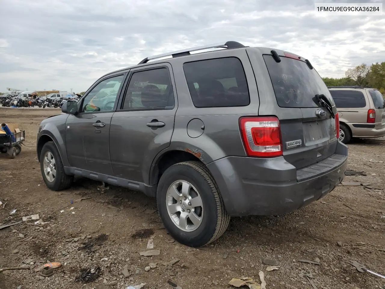 1FMCU9EG9CKA36284 2012 Ford Escape Limited
