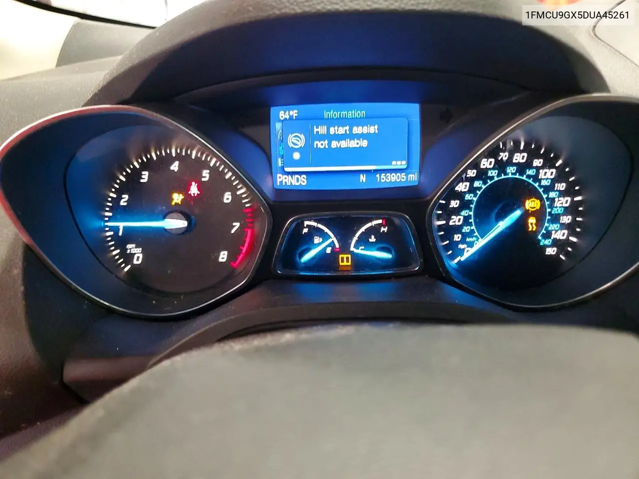 2013 Ford Escape Se VIN: 1FMCU9GX5DUA45261 Lot: 61980476