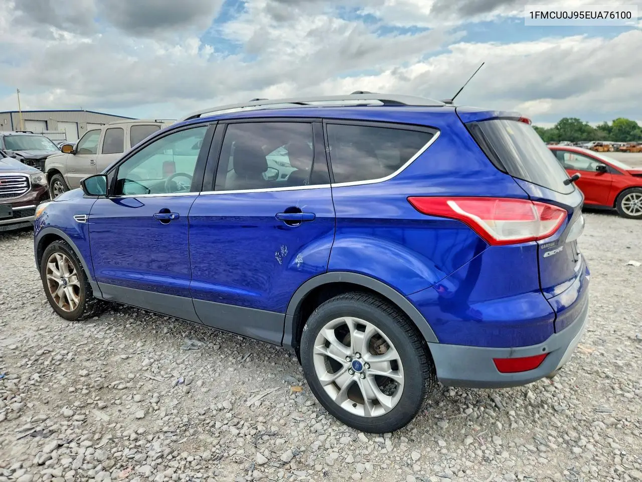 2014 Ford Escape Titanium VIN: 1FMCU0J95EUA76100 Lot: 61728826