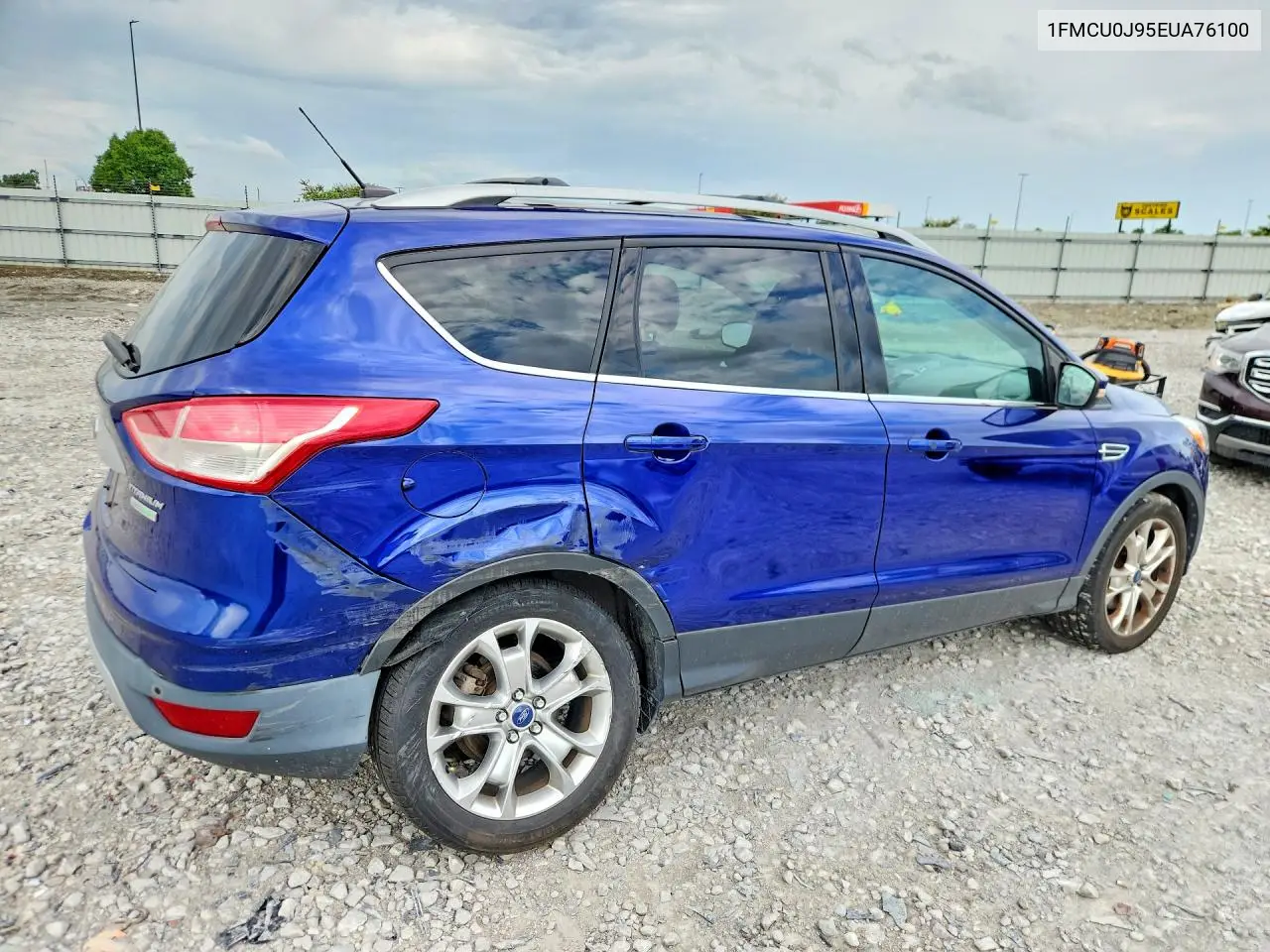 2014 Ford Escape Titanium VIN: 1FMCU0J95EUA76100 Lot: 61728826
